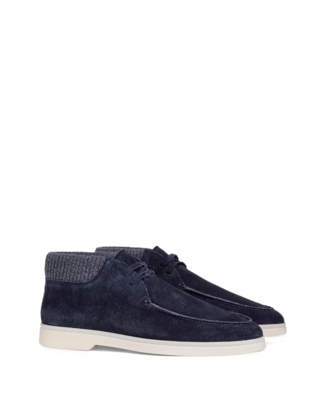 Aurélien Blue Suede Desert Boots for men