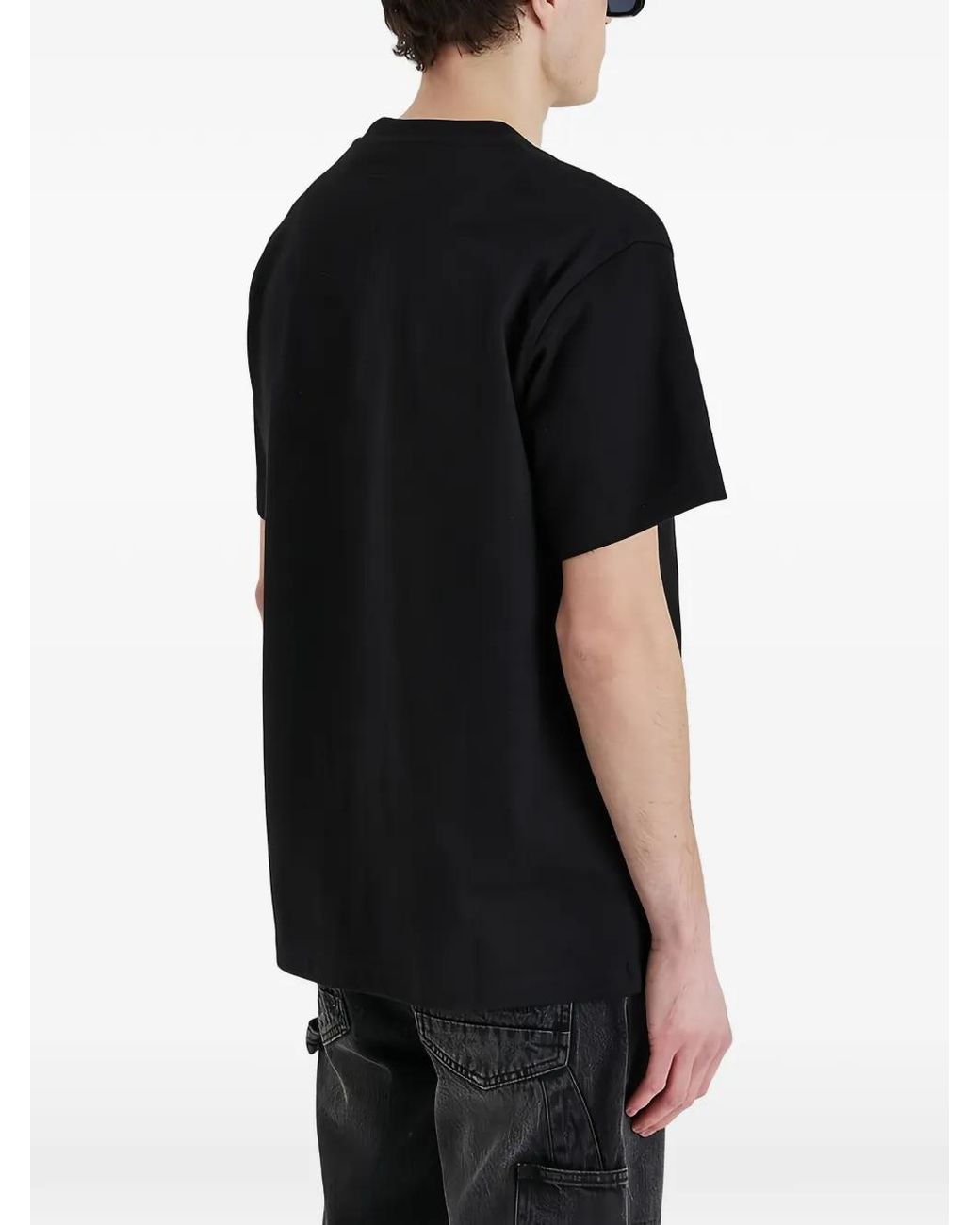 Only the Blind Black Crew-Neck T-Shirt for men