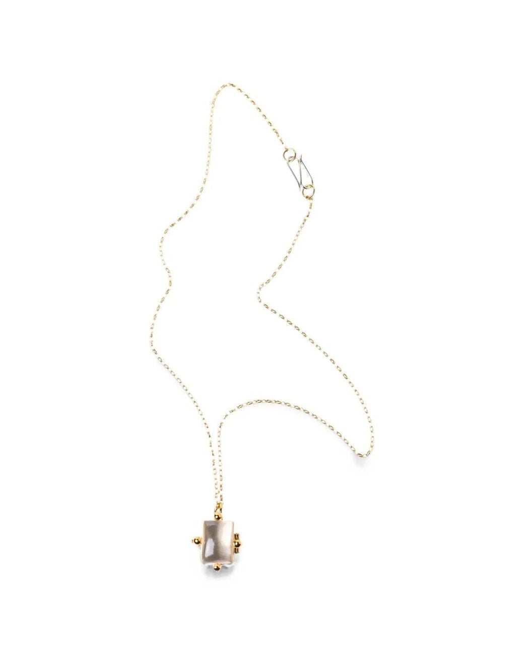 Beatriz Palacios White Take Your Pills Pendant Necklace