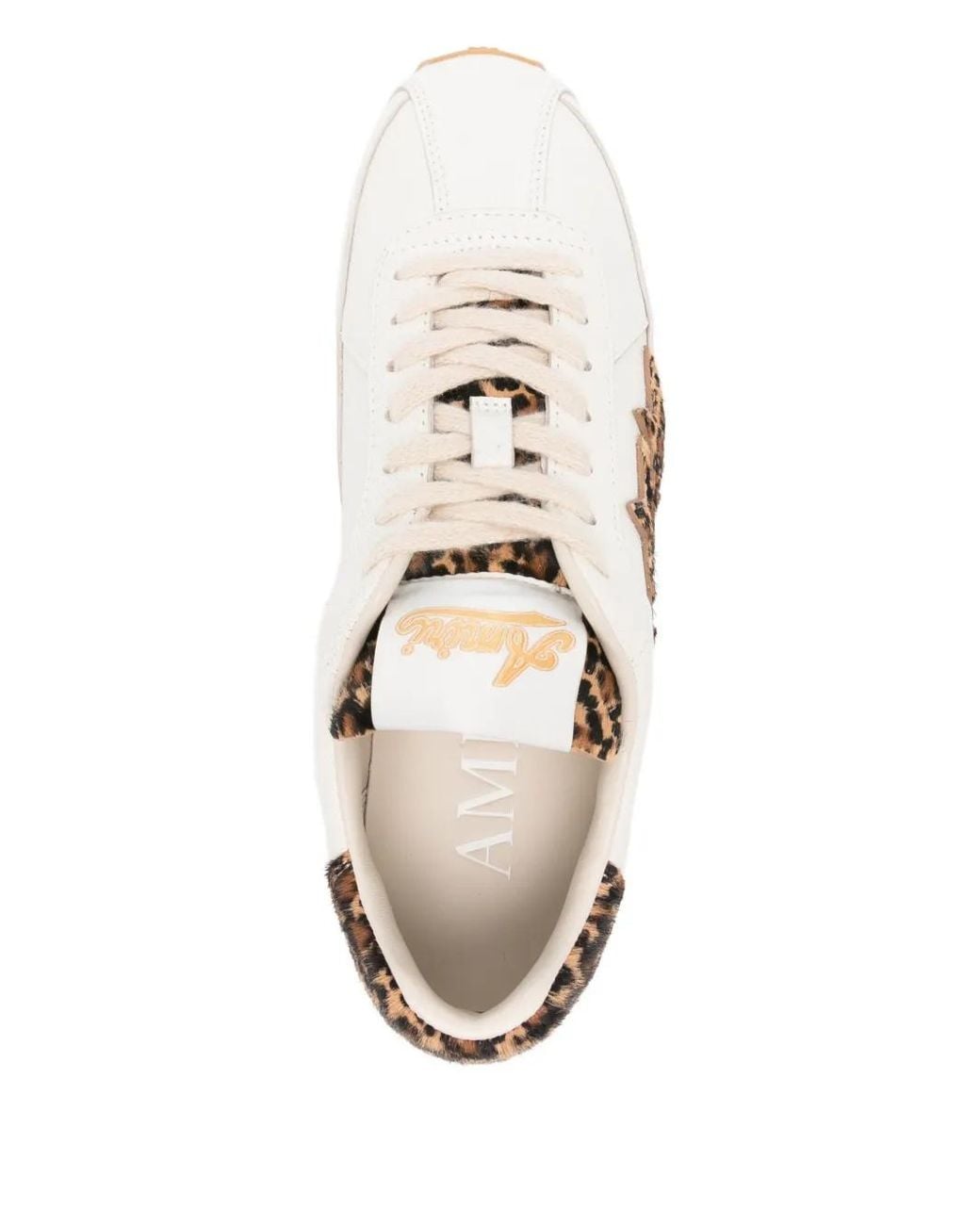 Amiri White 'Leopard Pacific Flat' Sports Shoes