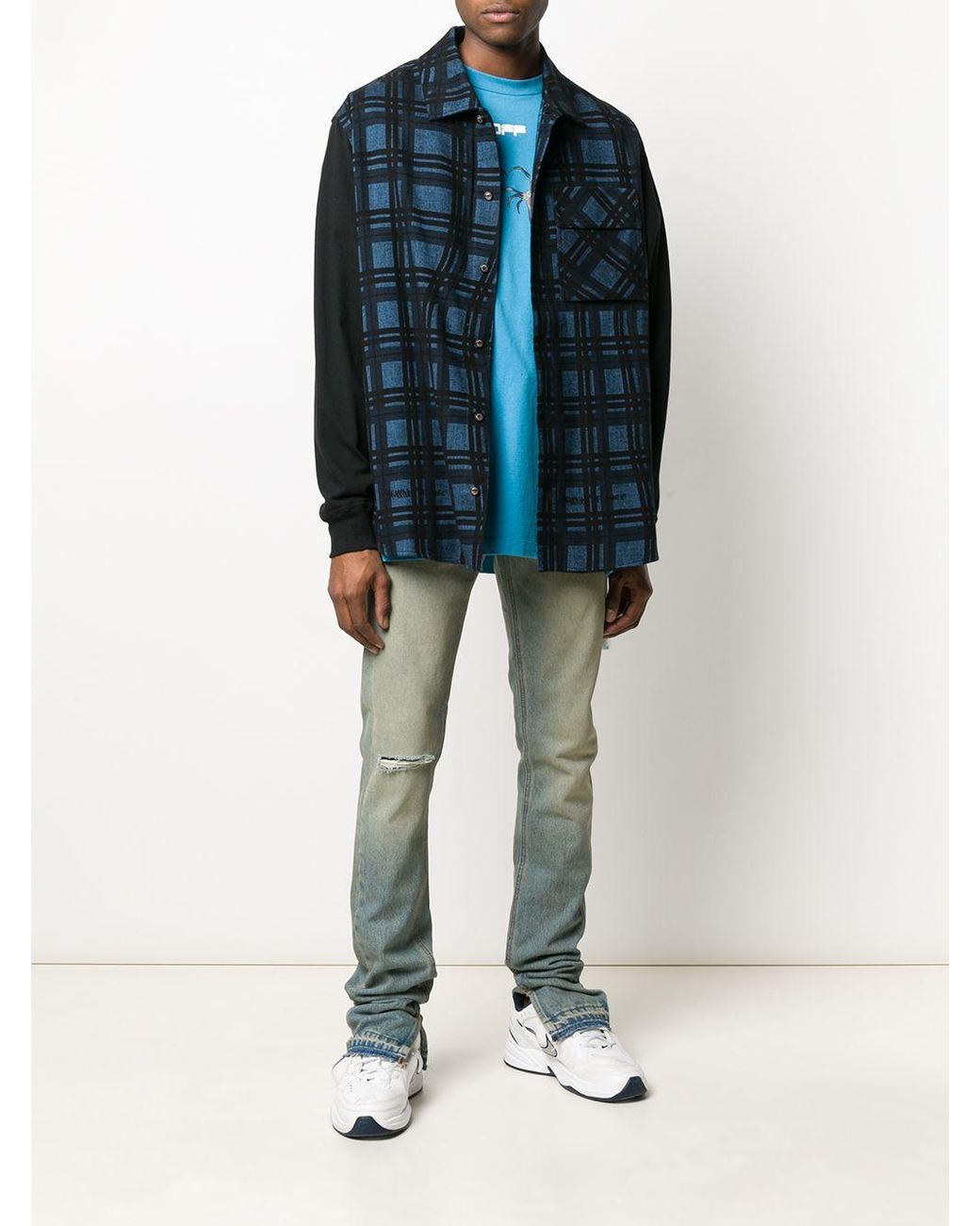 Off-White c/o Virgil Abloh Spider Arrows T-shirt in Blue for Men