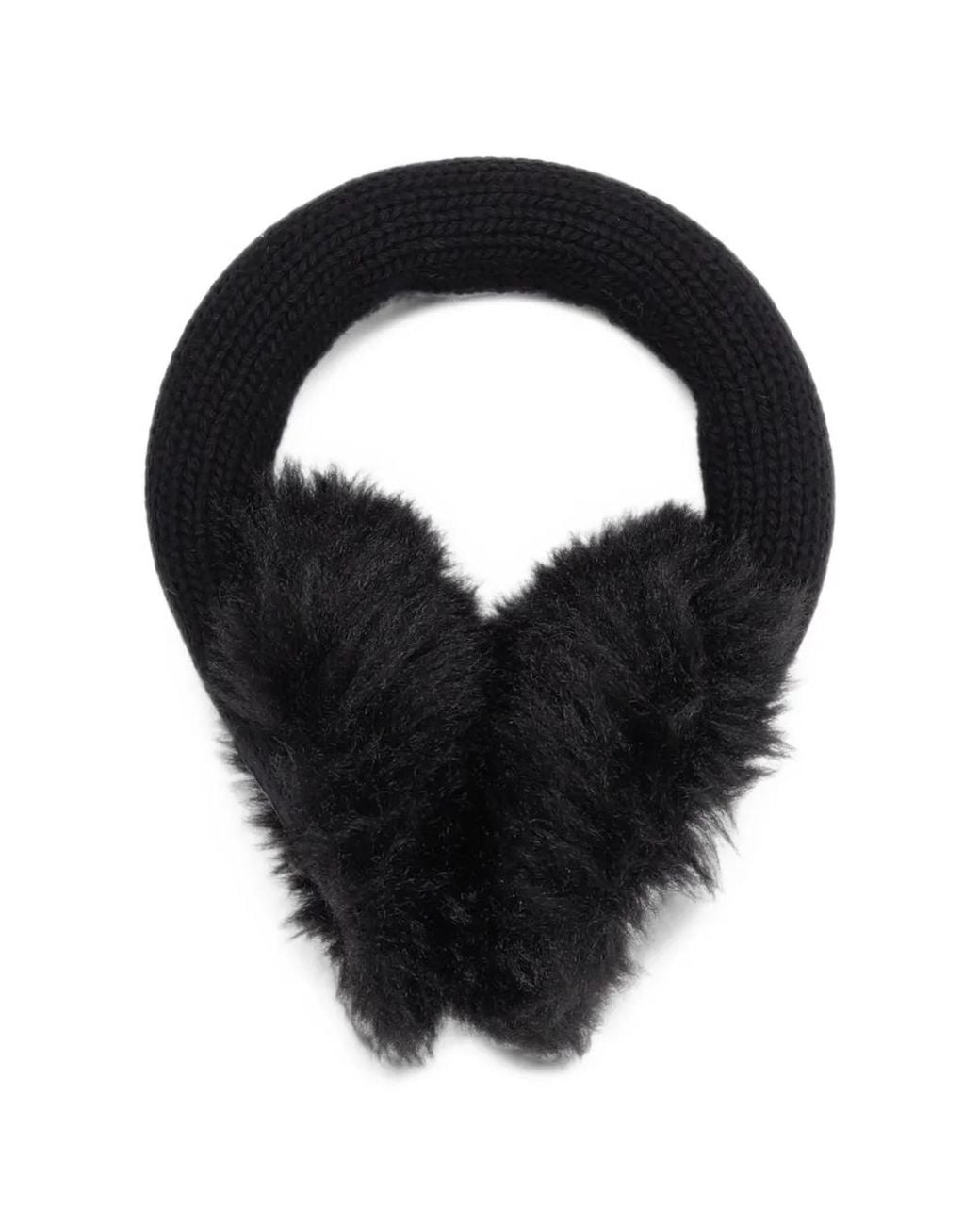 Moncler Black Knit Earmuffs