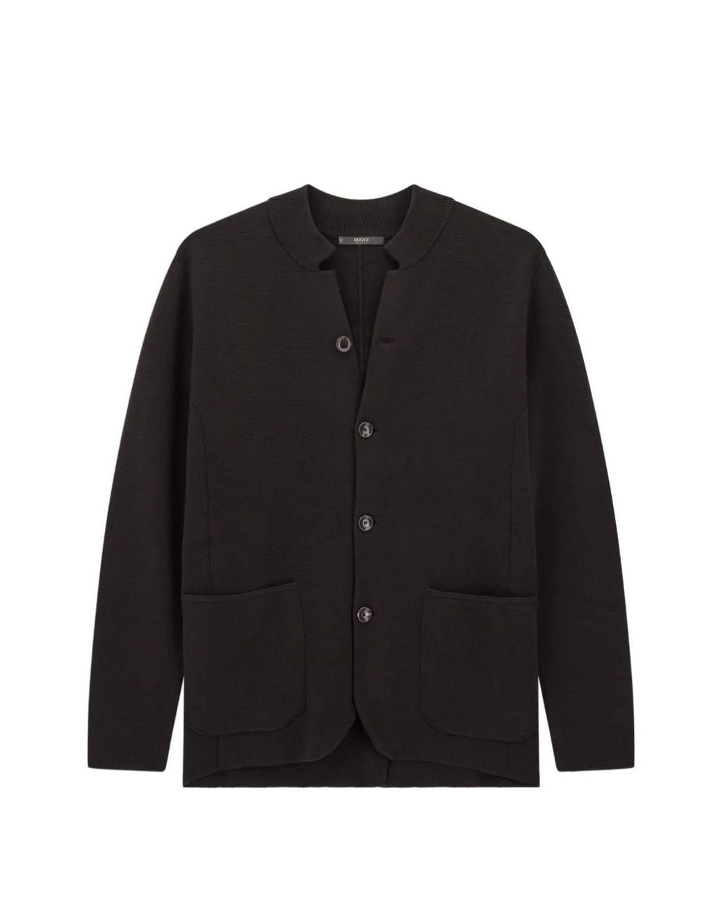 Boggi Black Knitted Jacket for men