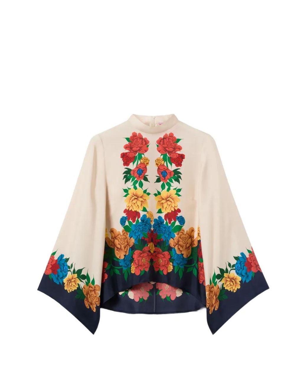 LaDoubleJ White Floral Blouse