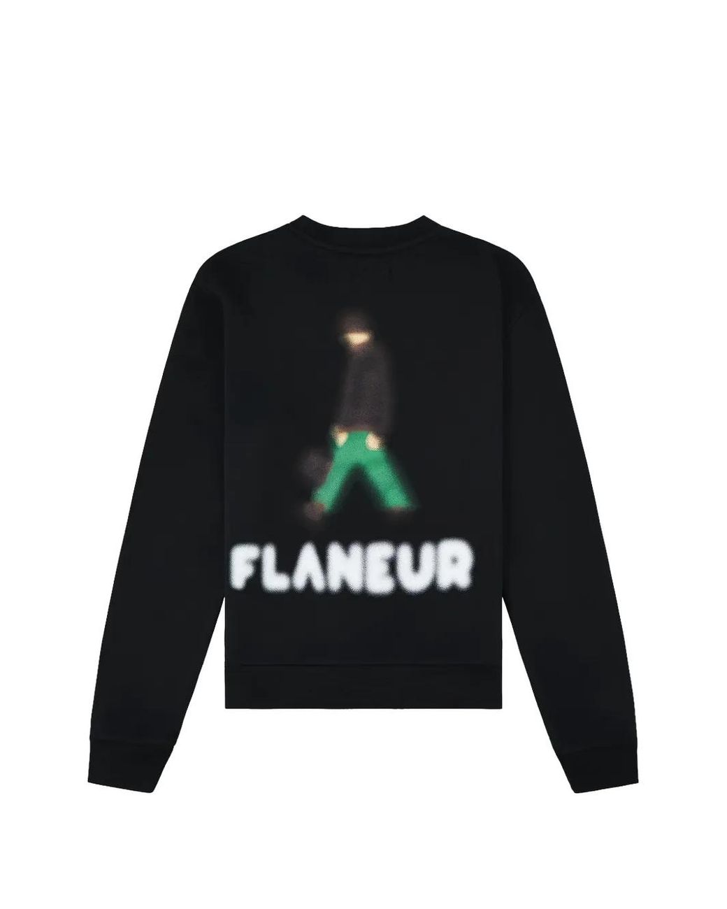 flâneur Black Blurred Stroller Sweatshirt for men