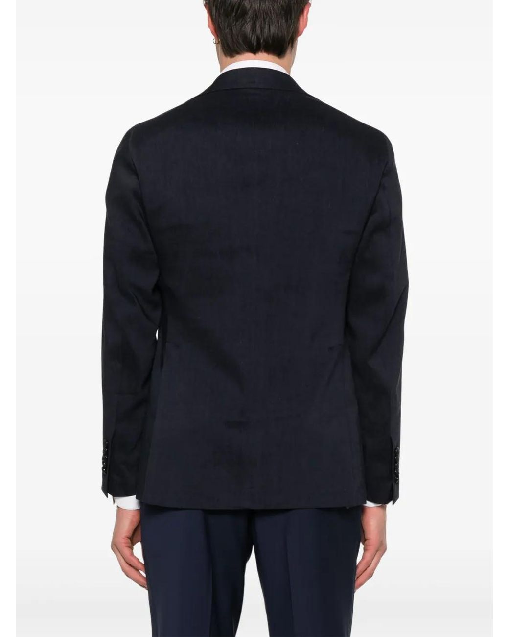Tagliatore Blue Single-Breasted Blazer for men
