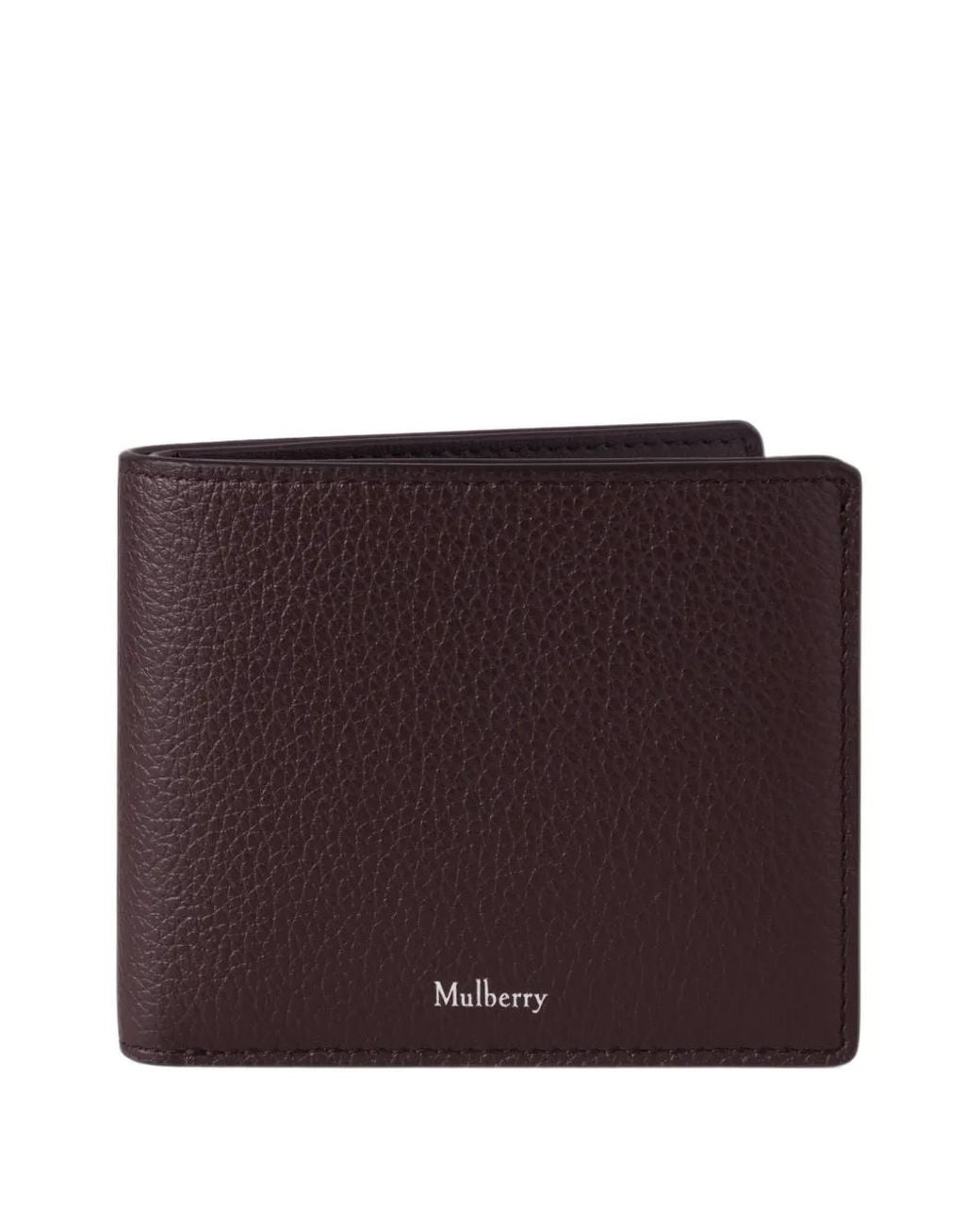 Mulberry Purple 8 Card Grained Leather Wallet