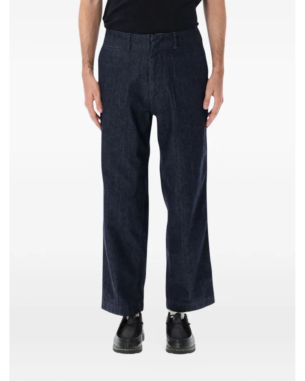 Nanamica Blue Straight-Leg Jeans for men