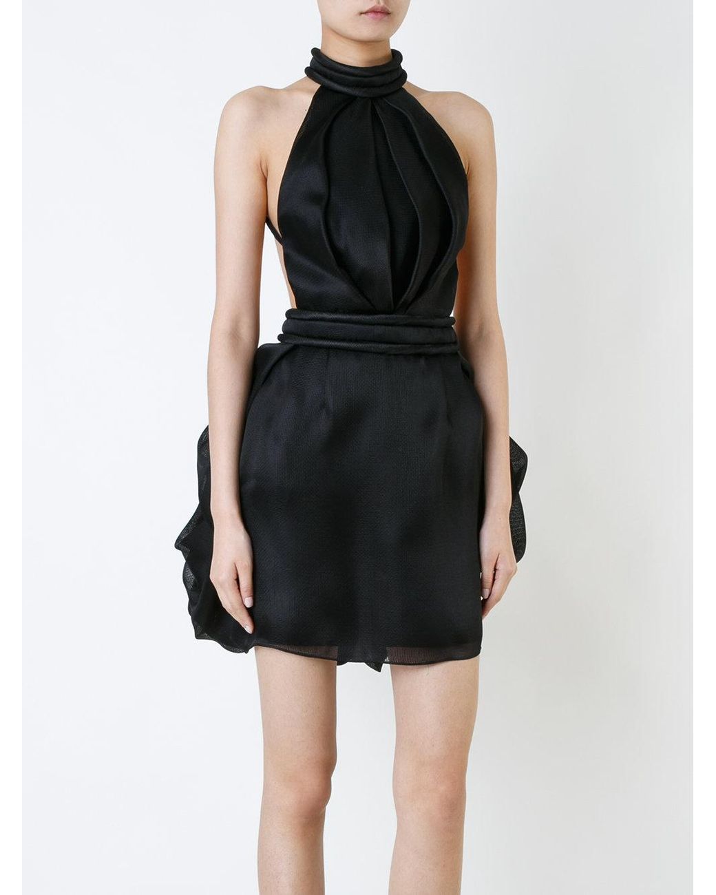 brandon maxwell black dress Brandon Maxwell Alina Maxi Dress | Black