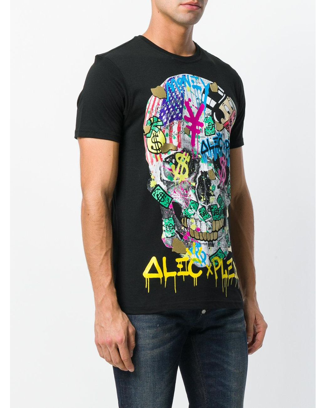 Camiseta Alec Skull Philipp Plein de hombre de color Negro | Lyst