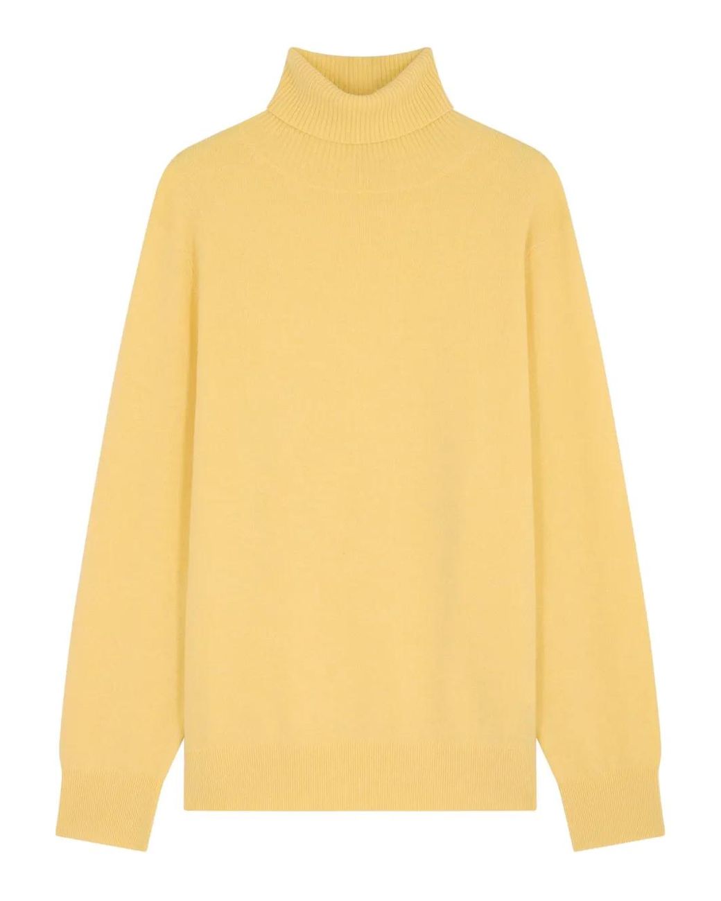 Fursac Yellow Roll-Neck Sweater for men