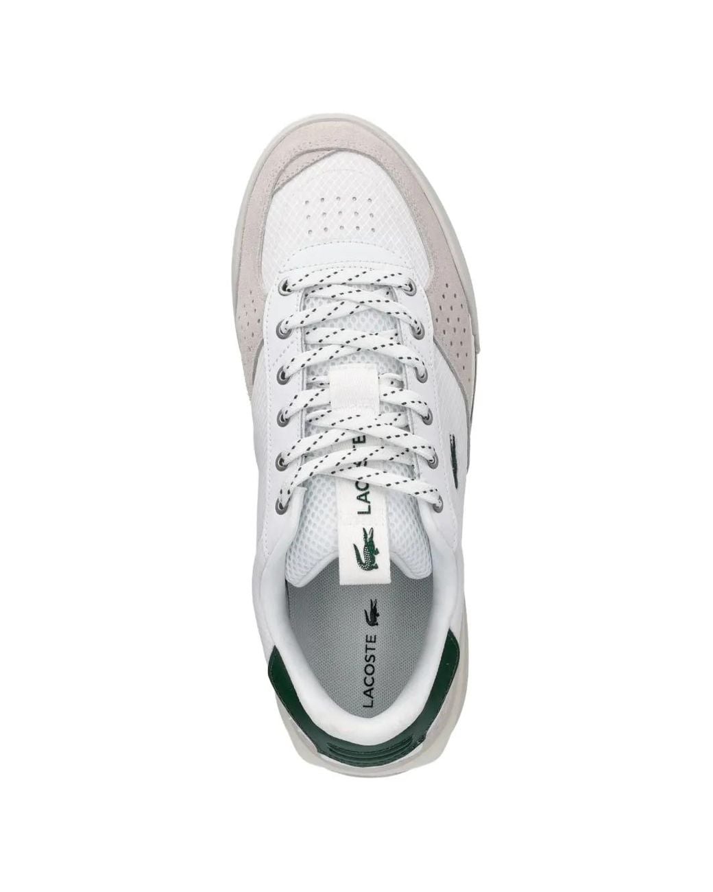 Lacoste White Baskets Slam Break À Patch Logo for men