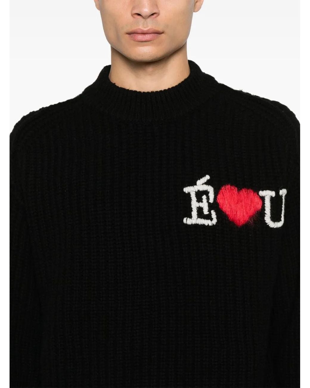 Pull Heavy Round Neck Etudes Studio en coloris Black