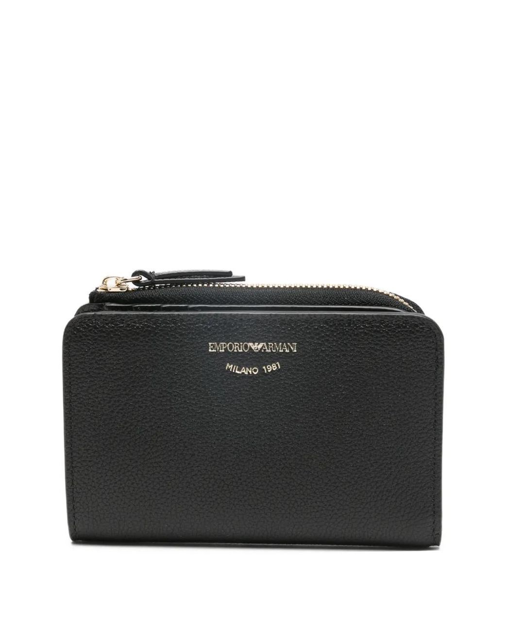 Emporio Armani Black Leahter Bifold Wallet