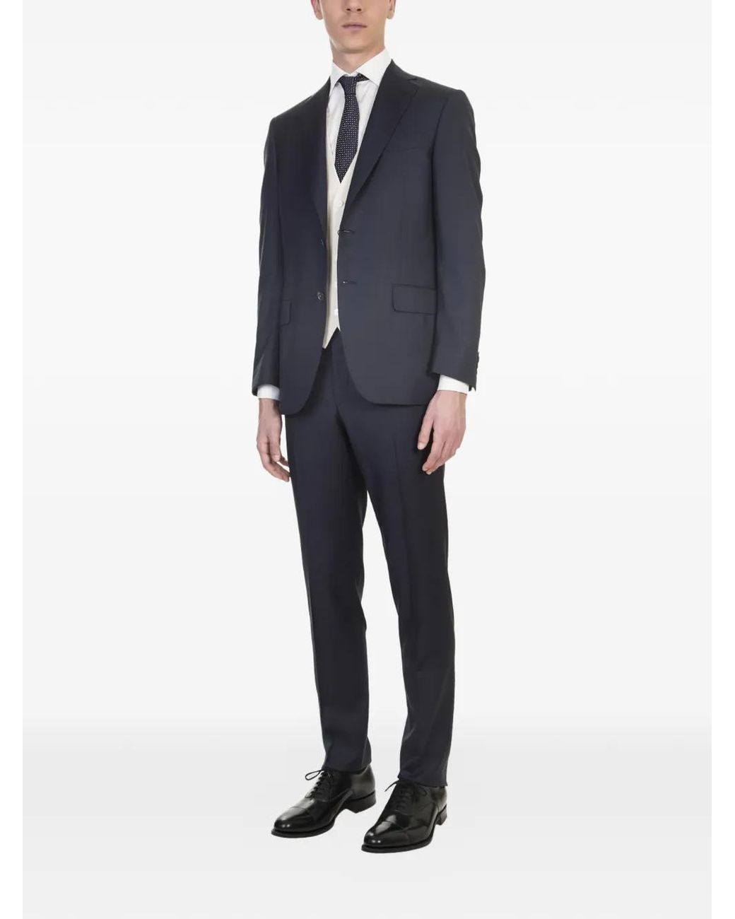 Lardini White Buttoned Waistcoat for men