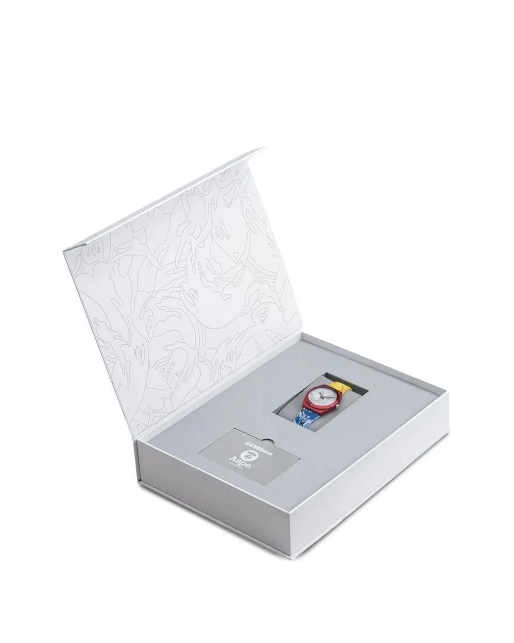 Aape By A Bathing Ape White Xd1 Canva 34Mm Watch