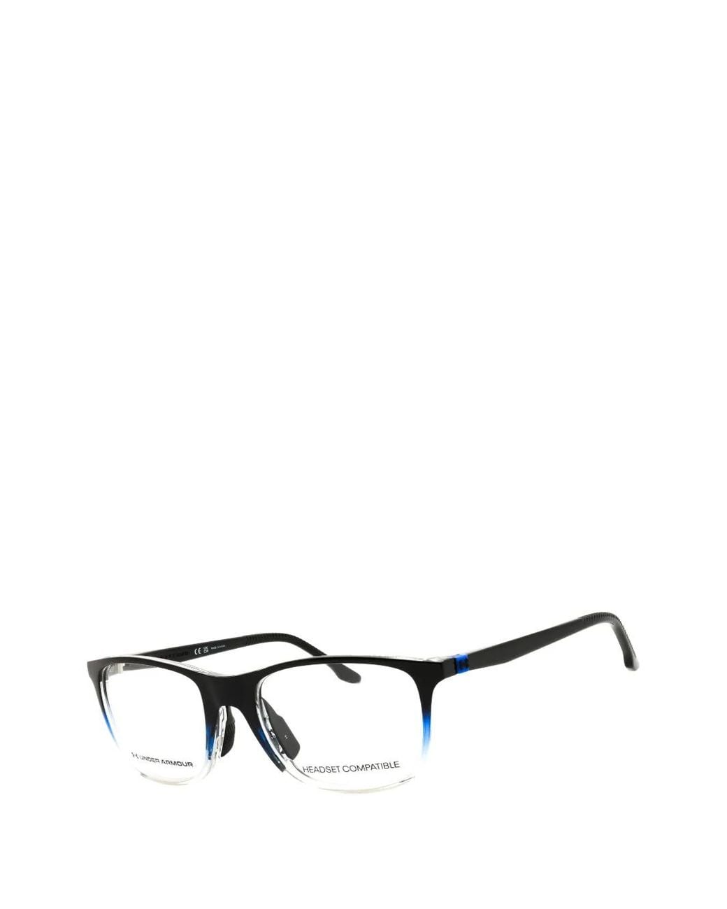 Under Armour Black Oval-Frame Glasses for men