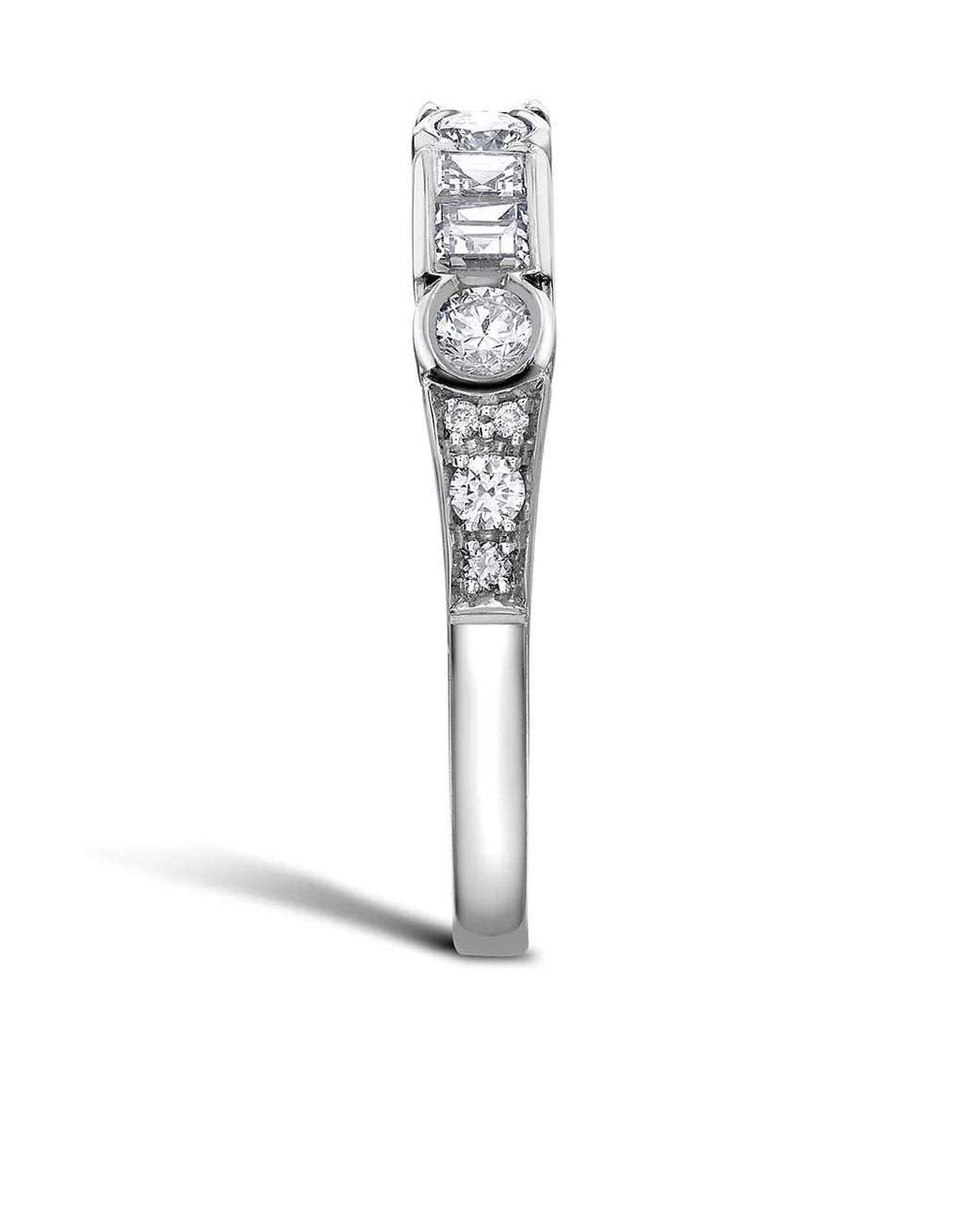 Pragnell White Platinum Antrobus Diamond Half Eternity Ring