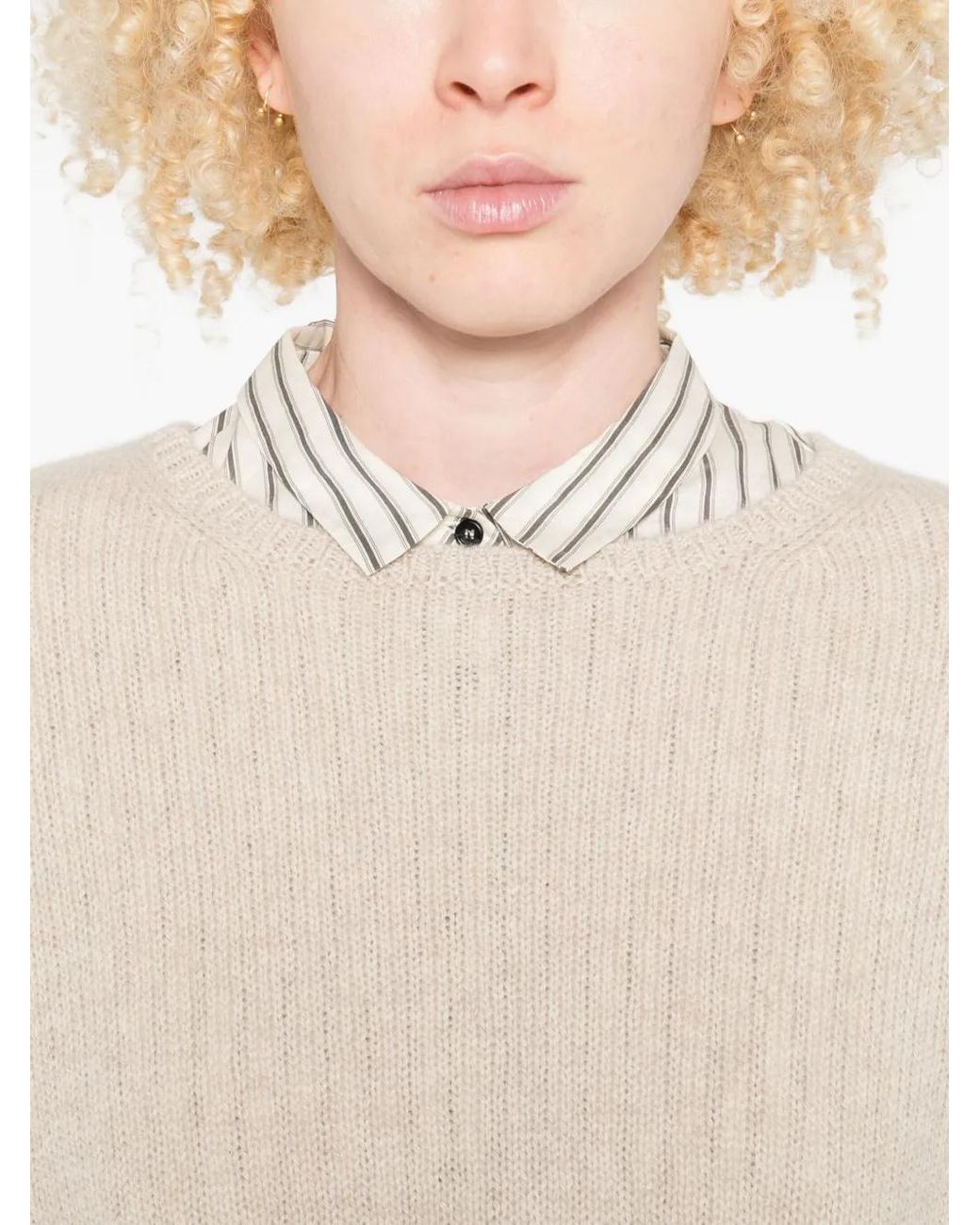 Apuntob Natural Round-Neck Sweater