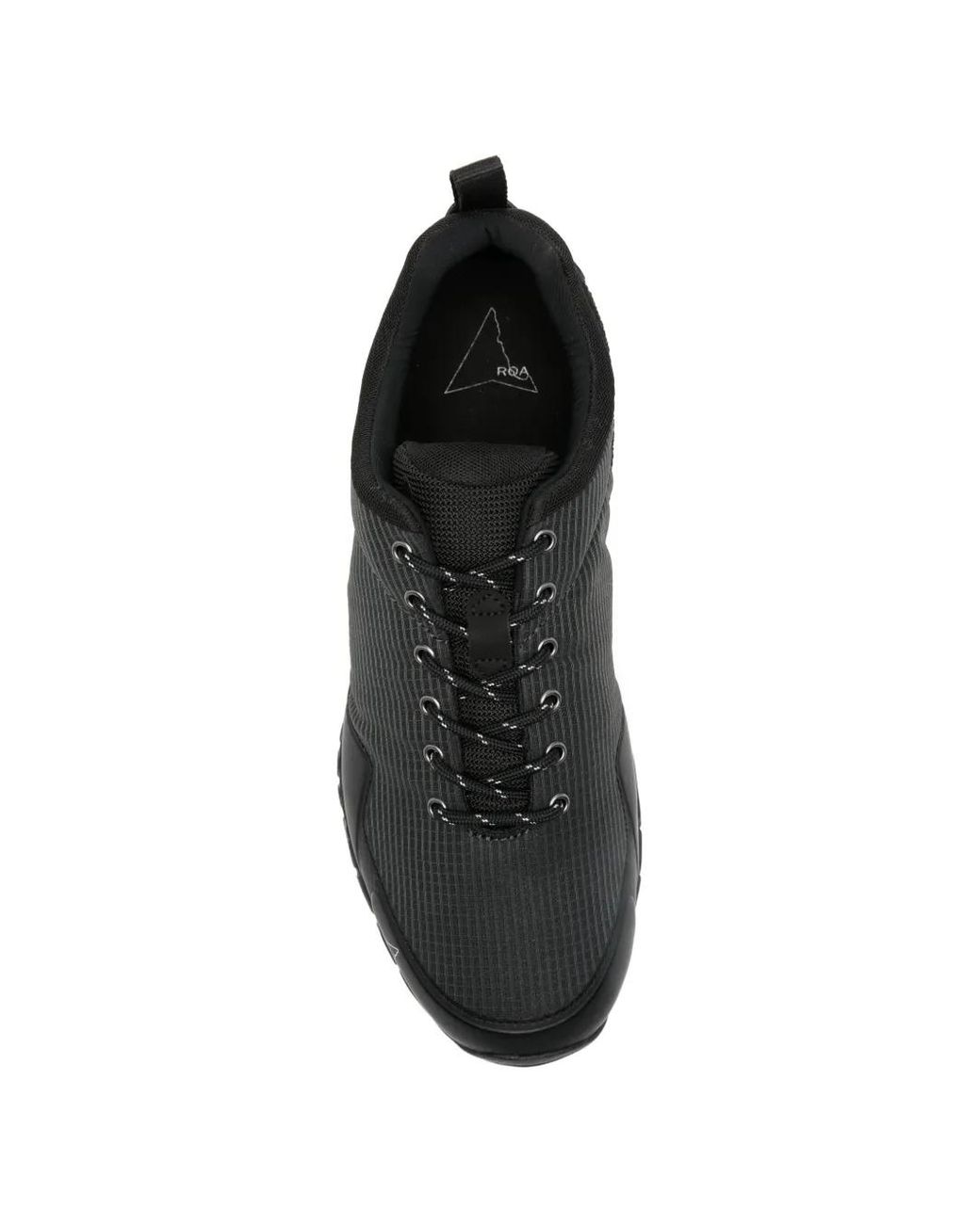 Roa Black Textured Low-Top Sneakers