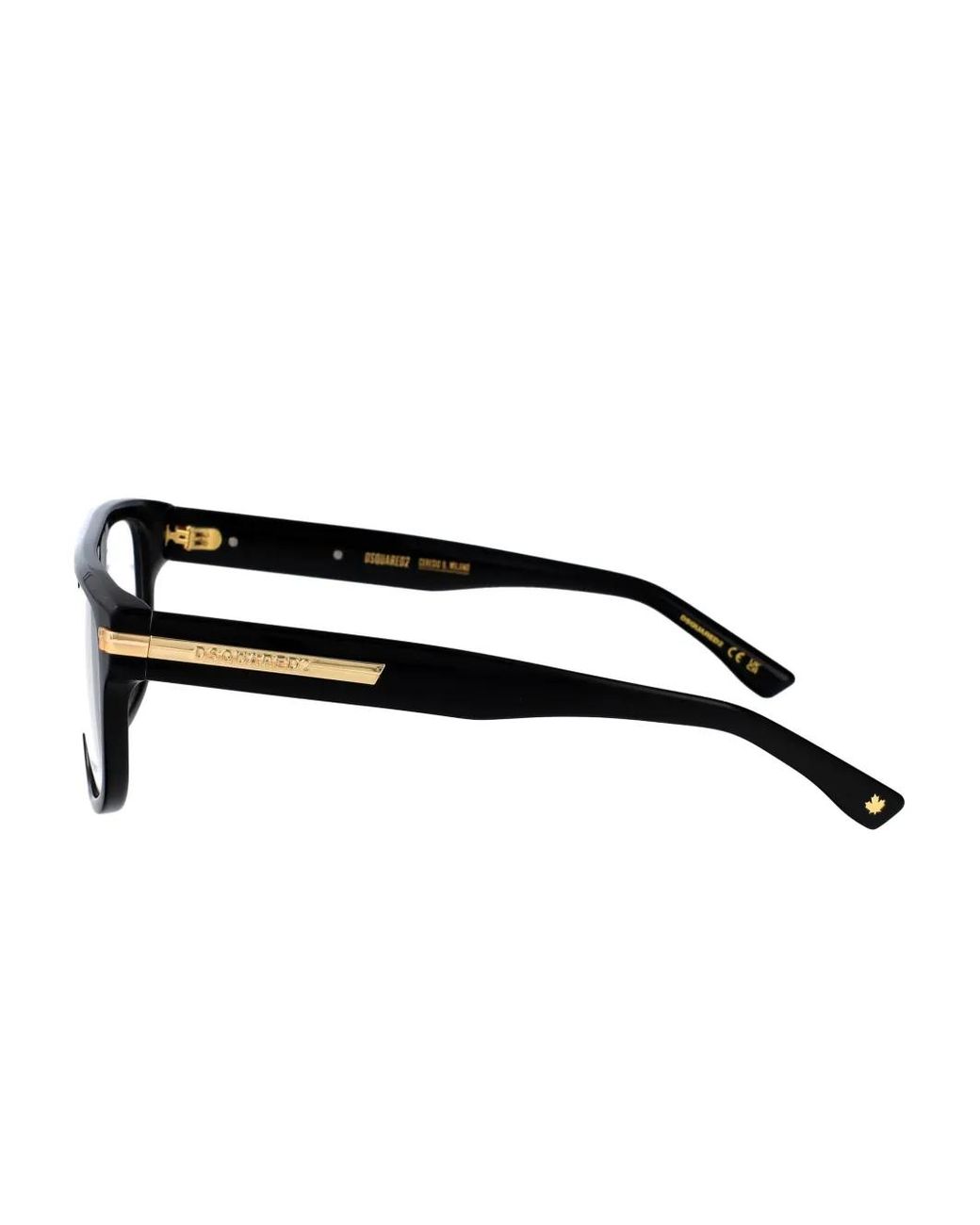 DSquared² Black Square-Frame Glasses for men
