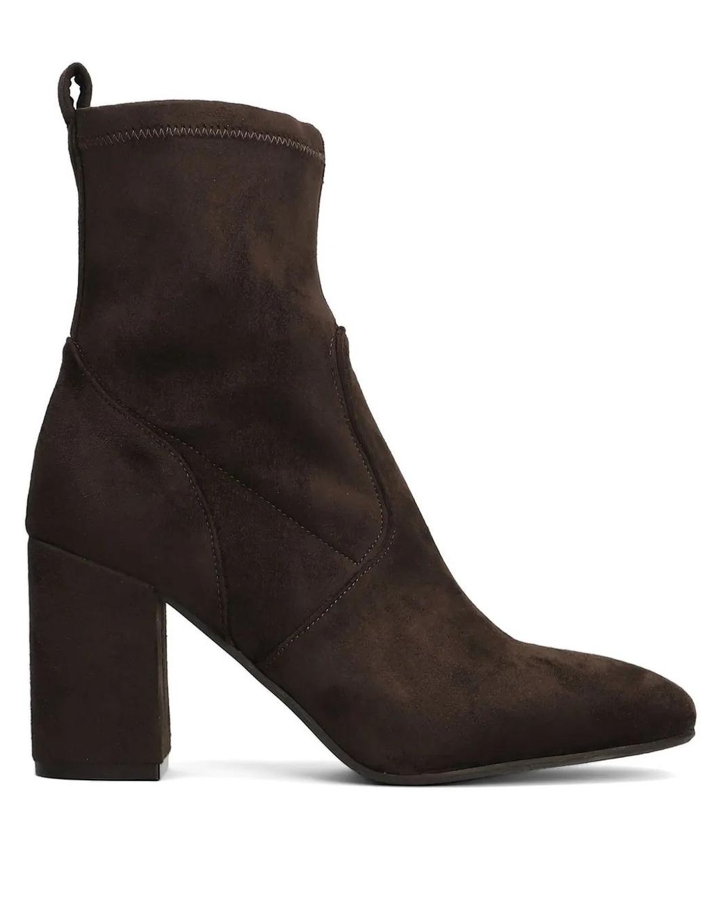 Carmens Brown Block-Heel Suede Ankle Boots