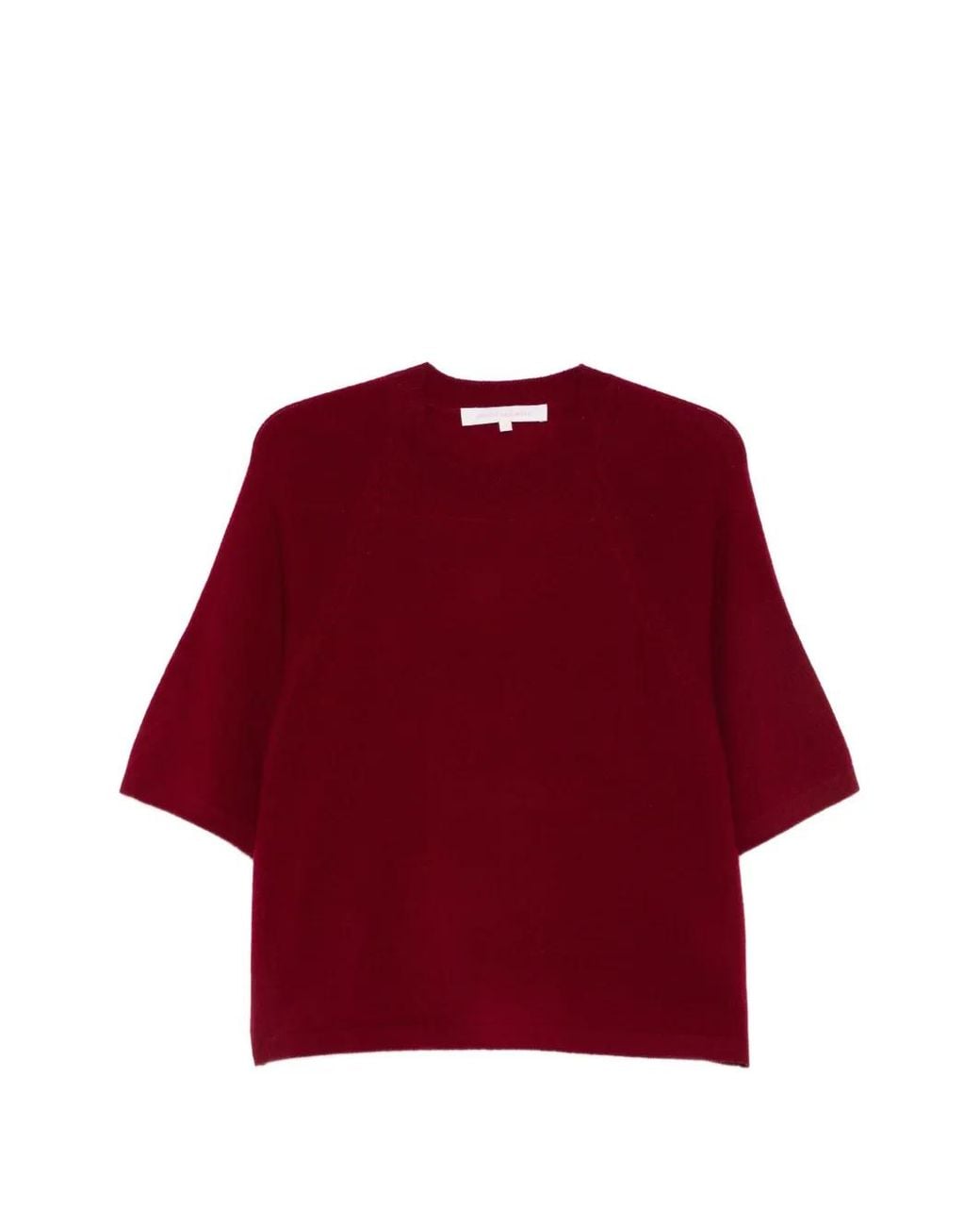 ABSOLUT CASHMERE Red Leana Short-Sleeve Sweater