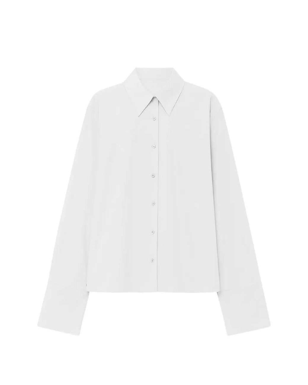 Frankie Shop White "Tila" Wide Sleeve Shirt
