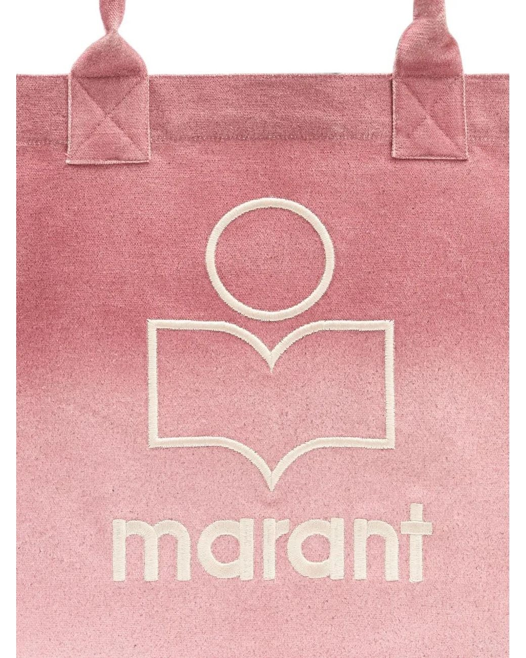 Isabel Marant Pink Petit Sac Cabas Yenky À Logo Brodé