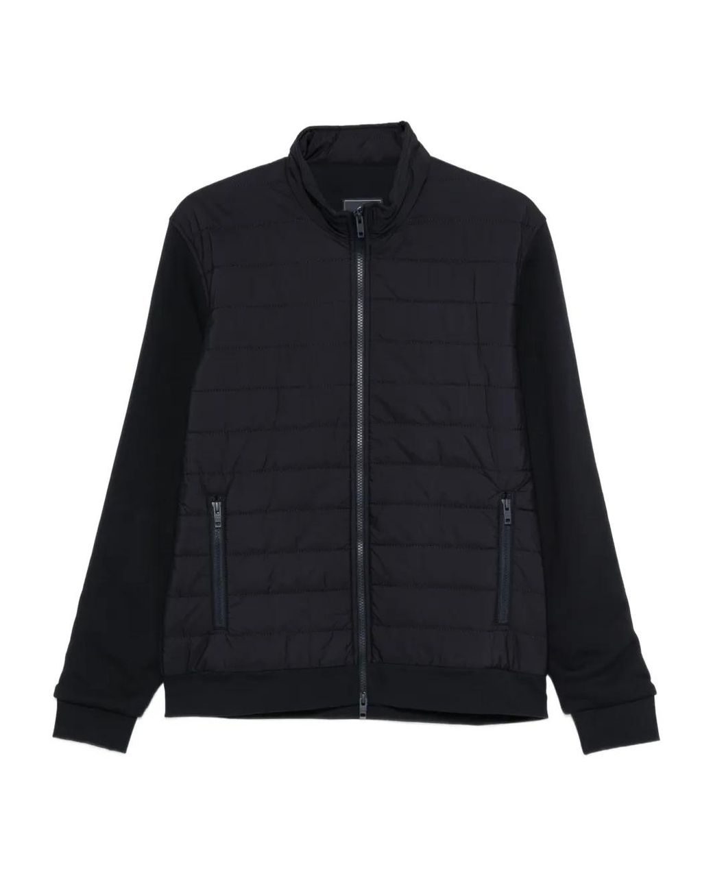 Fay Blue Quilted-Panelled Jacket for men