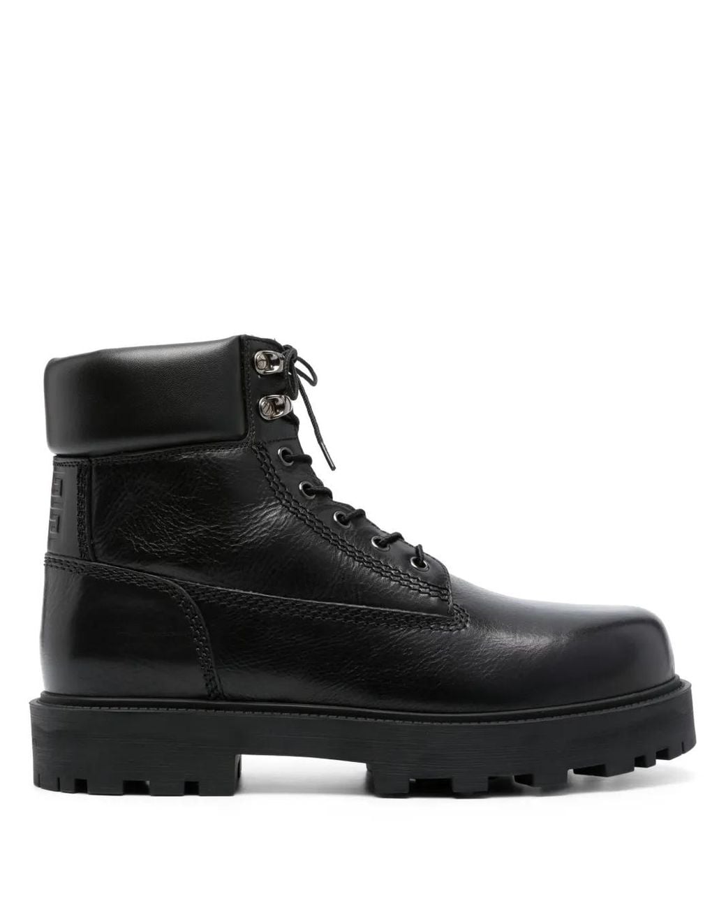 Givenchy Black Show 4G-Motif Ankle Leather Boots for men