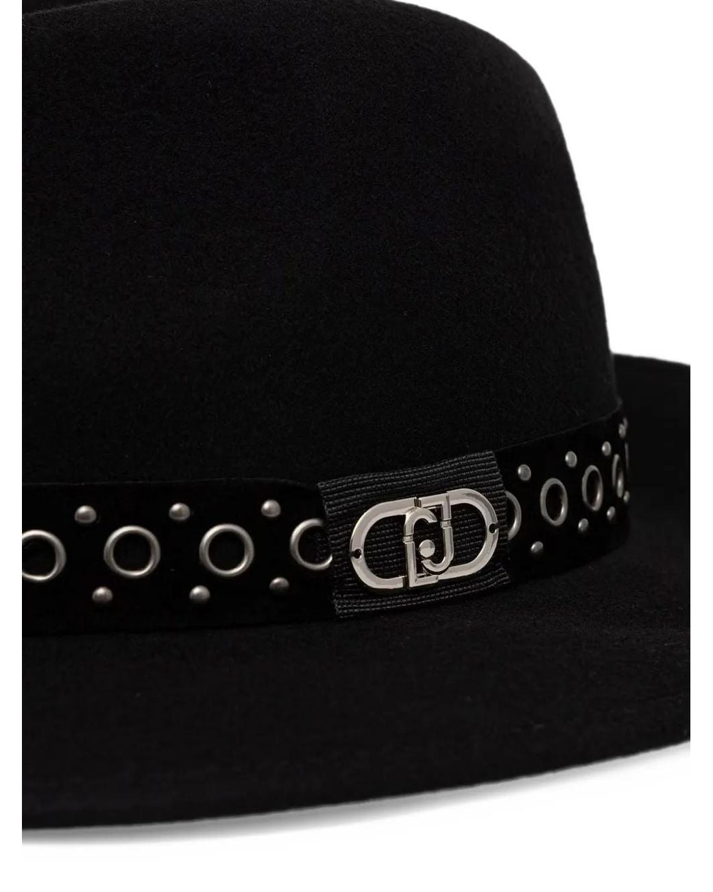 Liu Jo Black Hat Fedora