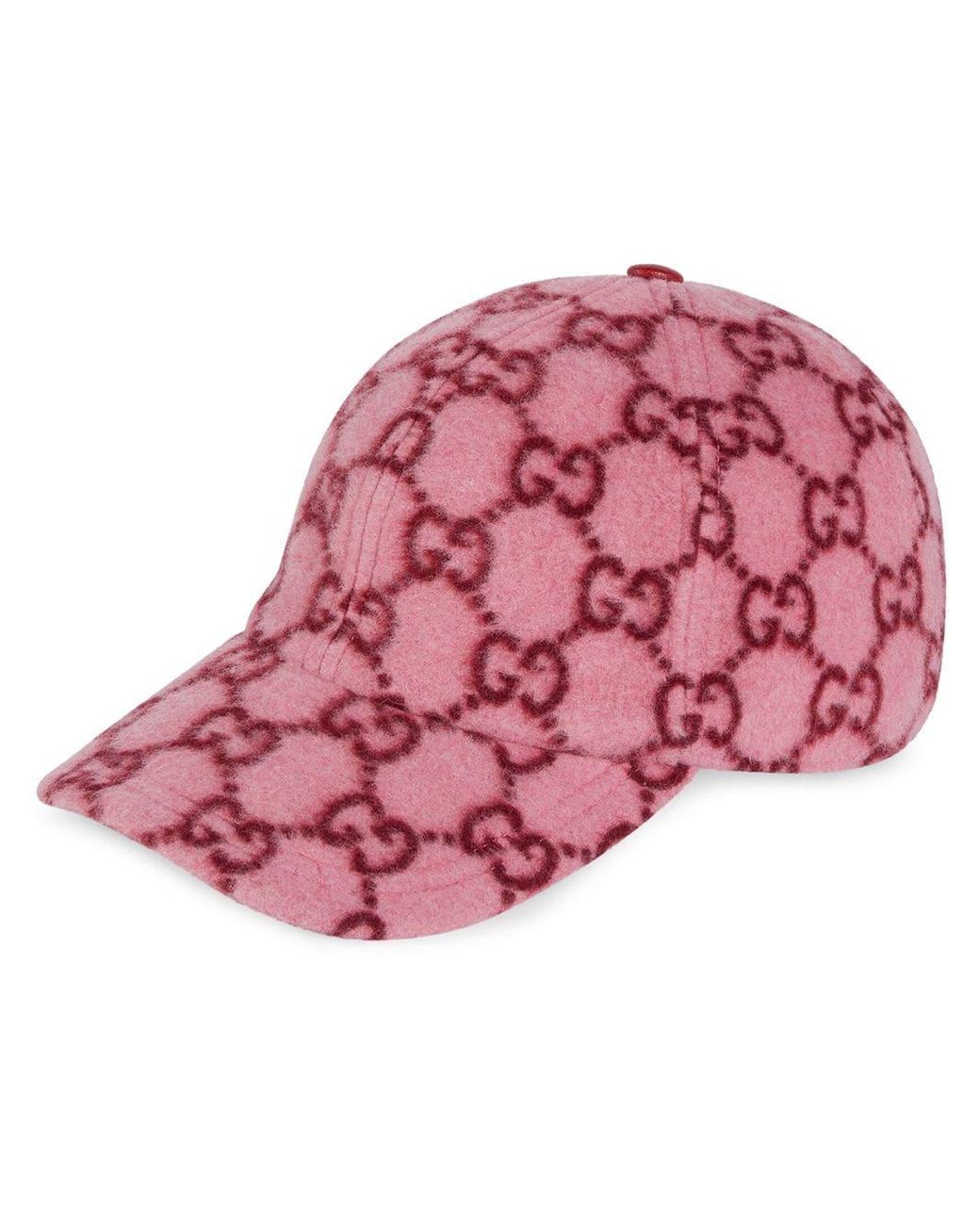 Gucci GG Wool Baseball Hat in Pink for Men | Lyst