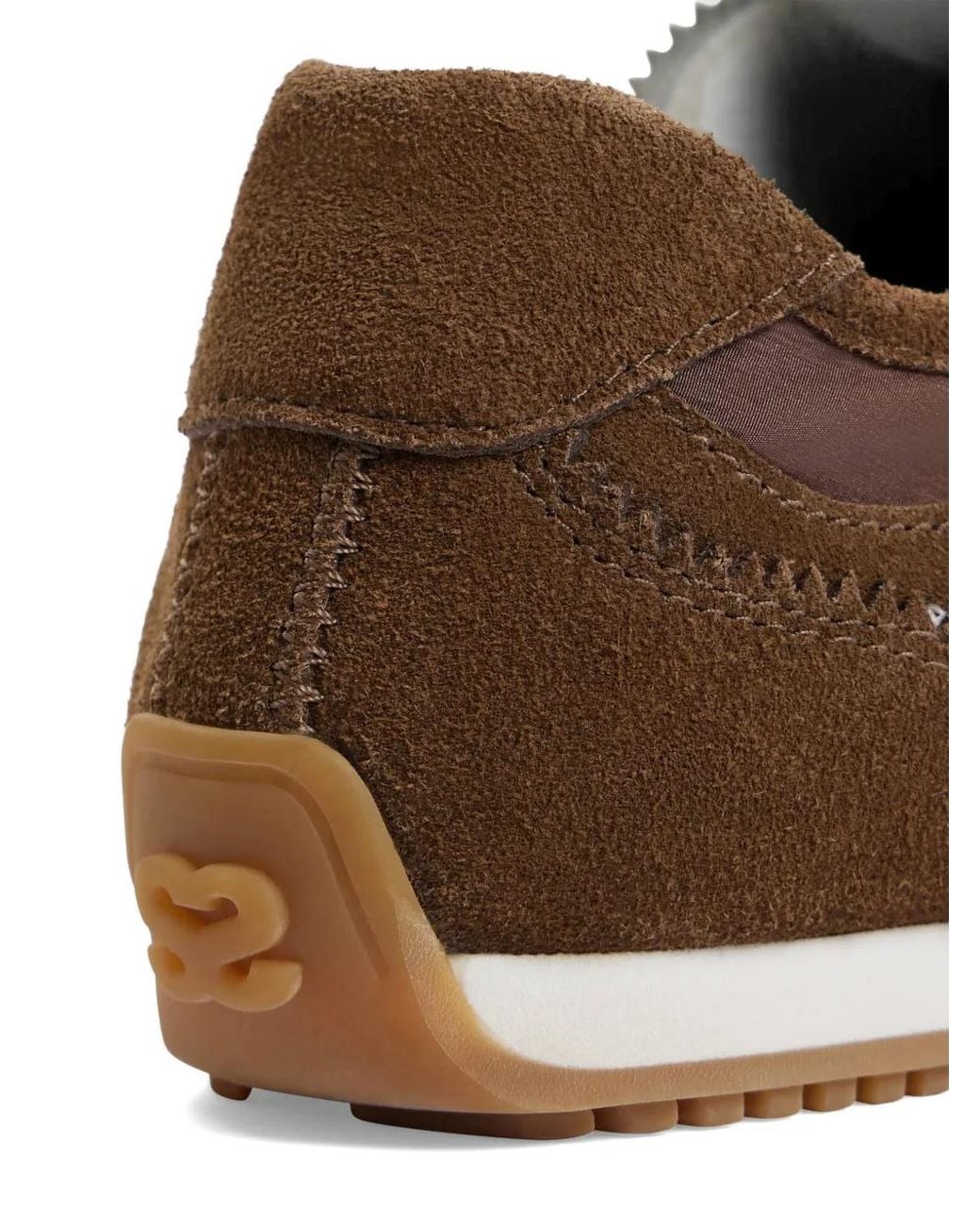 Sandro Brown Suede Leather Sneakers