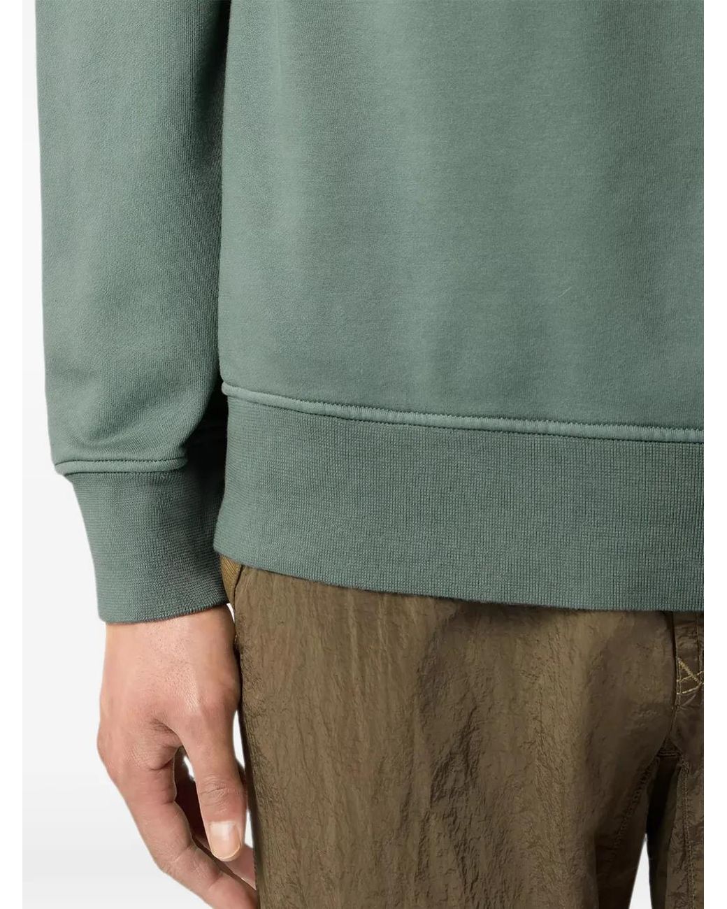 Stone Island Green 6100060 Organic Cotton Fleece Sweatshirt for men