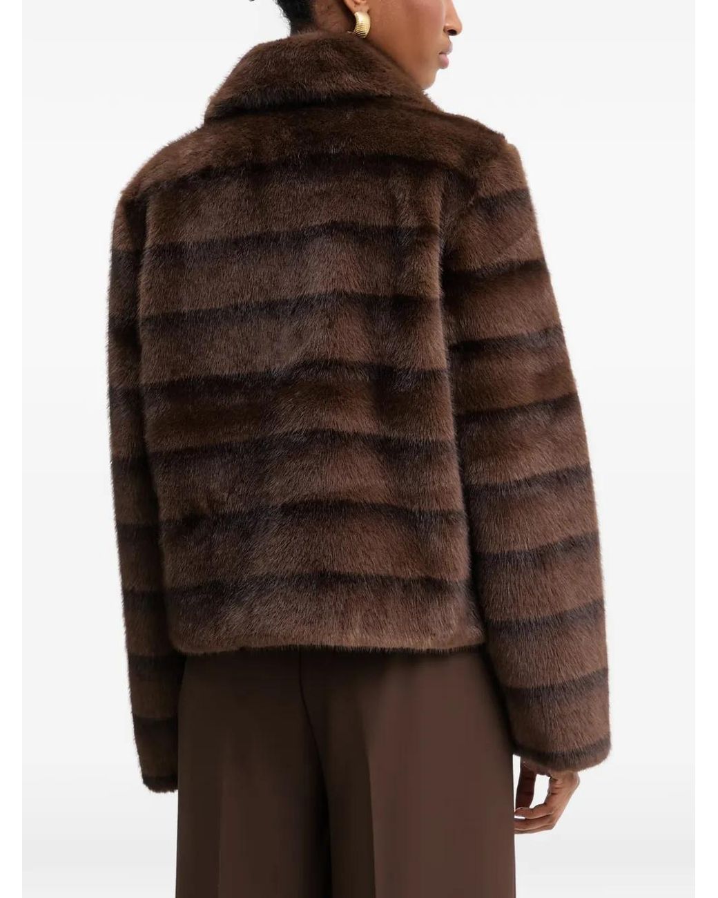 Morgan Brown Buckle Zip Jacket