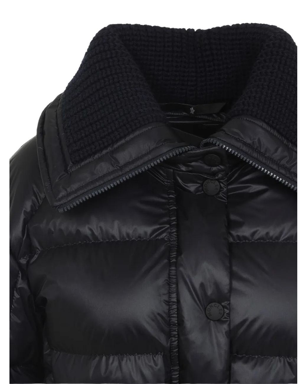 Moncler Black Belted Button Fastening Jacket