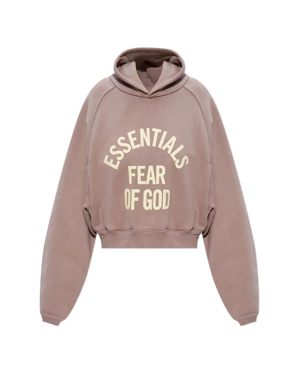 Fear Of God Natural Essentials Logo-Print Hoodie