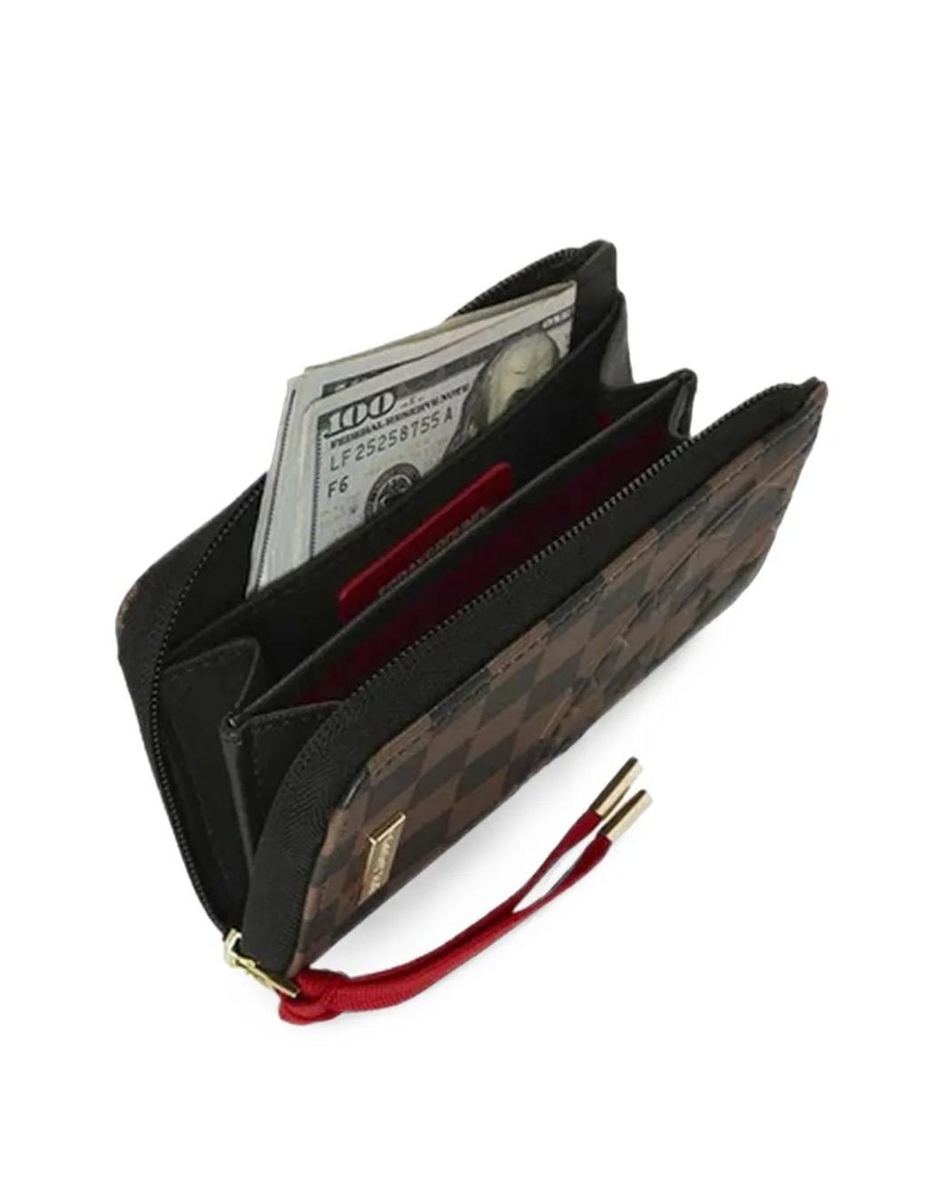 Sprayground Black Redemption Shark Zip-Fastening Wallet for men