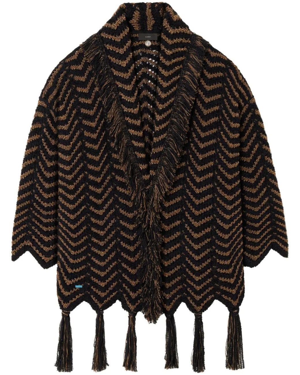 Alanui Black Shady Beach Single-Breasted Coat