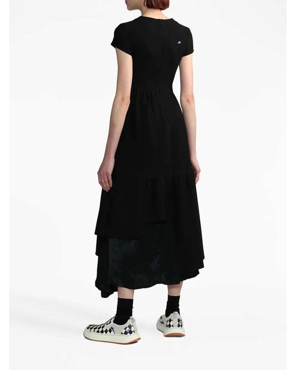 Adererror Black Ormen Short-Sleeve Knitted Dress