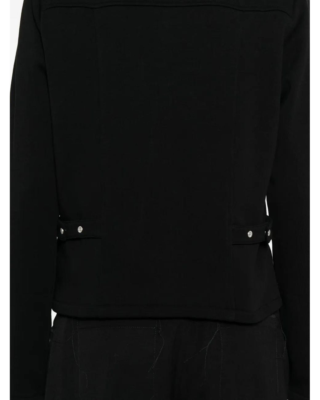 Agnes B. Black Buttoned-Up Jacket