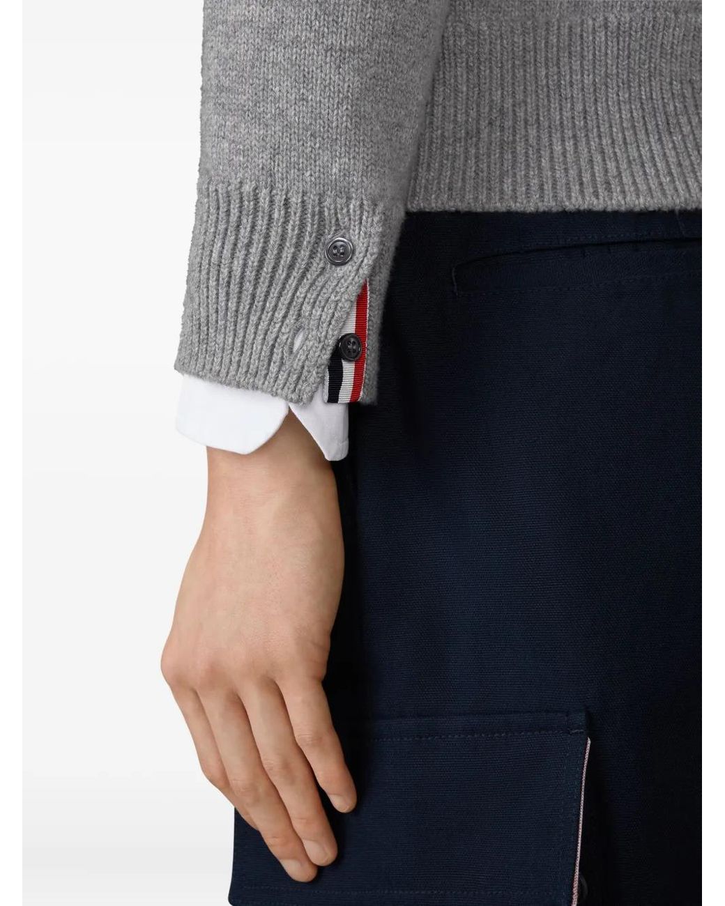 Thom Browne Gray Sweaters for men