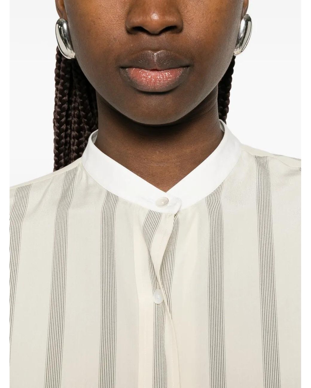 Camisa A Rayas The Row de color White