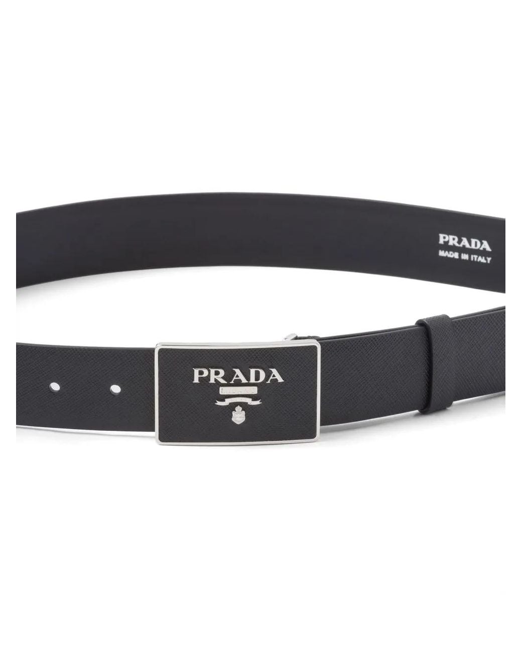 Prada Black Belts for men