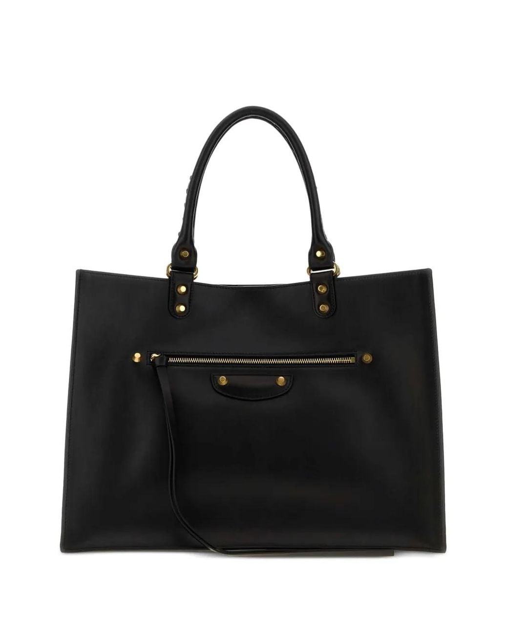 Balenciaga Black Large Le City Sleek Leather Tote Bag