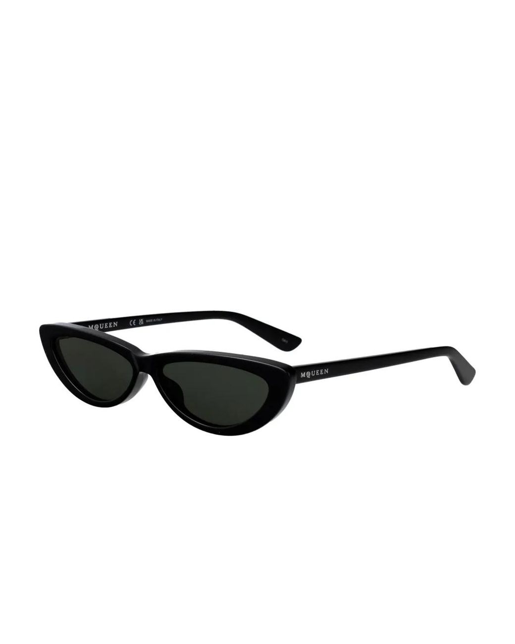 McQueen Black Cat-Eye Frame Sunglasses