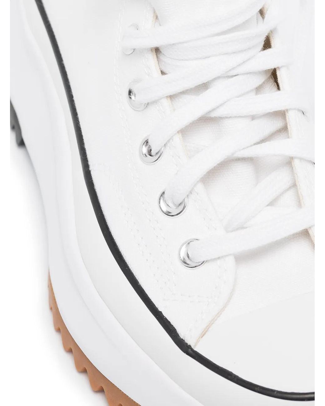 Converse White Run Star Hike Platform Canvas Sneakers