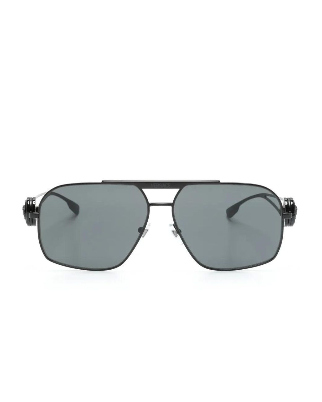 Versace Gray Ve2269 Pilot-Frame Sunglasses for men