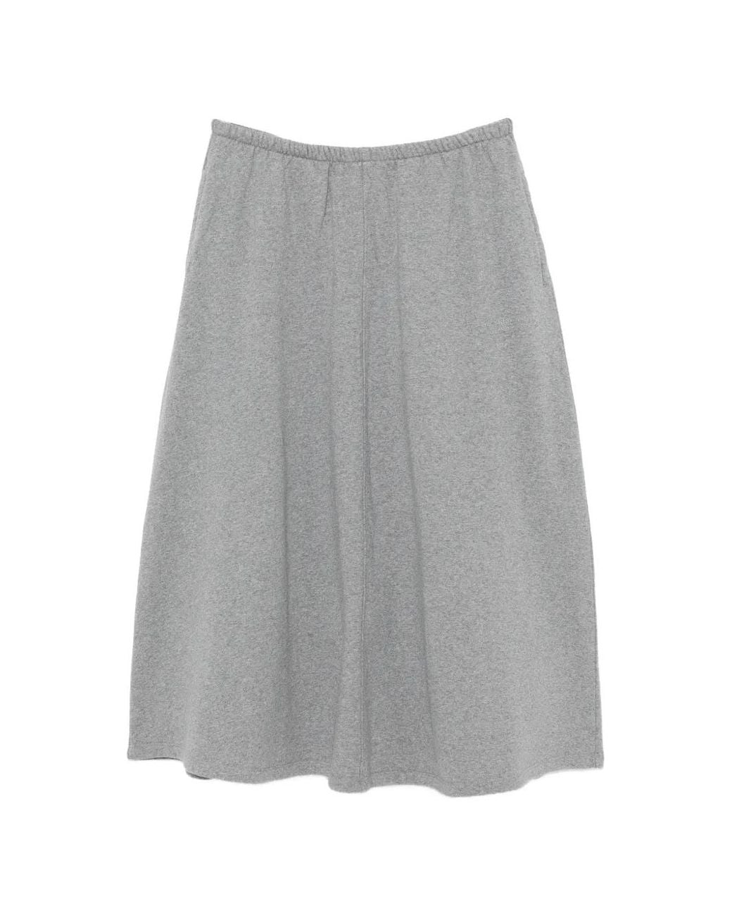 Alexander Wang Gray Low-Rise Midi Circle Skirt